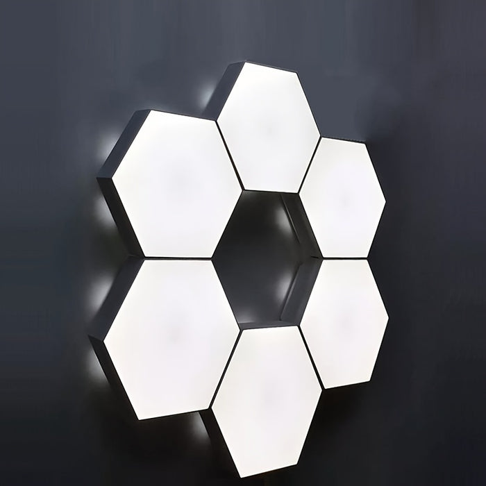 Enagua Mart 6PCS LED Honeycomb Wall Lamps - Smart Touch Sensor Hexagon Lights for DIY Decorative Lighting