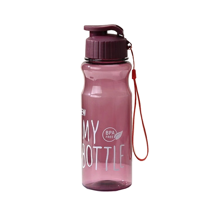 Enagua Mart Transparent Water Bottle - Portable Sport Bottle for Drinking, 650ml