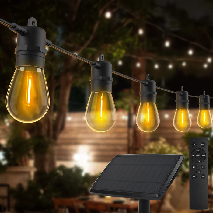 Enagua Mart Retro S14 Solar String Lights - Waterproof Fairy Garlands for Garden, Backyard & Home Decor