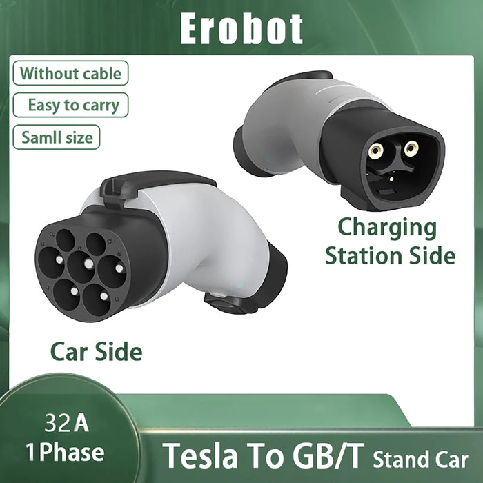 Enagua Mart Tesla Models Y 2024 Electric Car Accessories - Lock EV Charger & Tesla to GBT Adapter