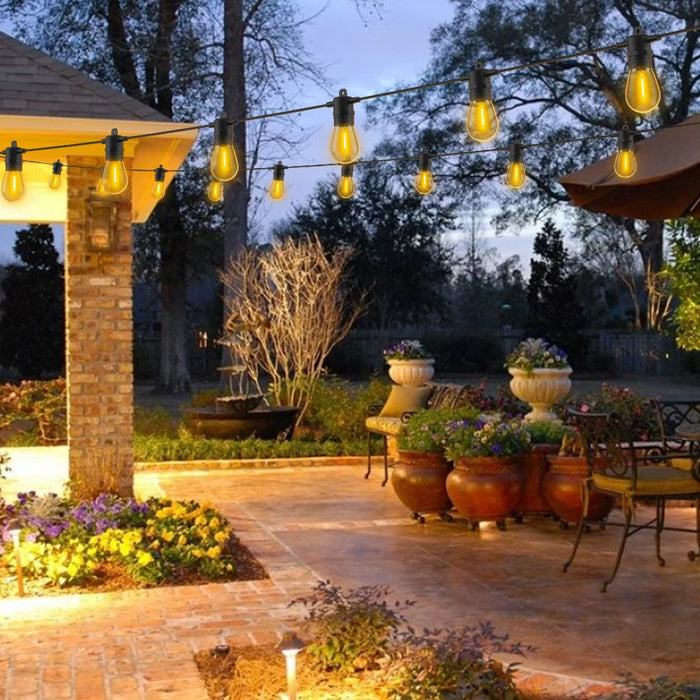 Enagua Mart Retro S14 Solar String Lights - Waterproof Fairy Garlands for Garden, Backyard & Home Decor