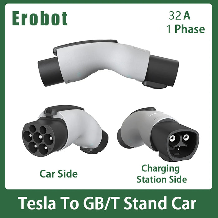 Enagua Mart Tesla Models Y 2024 Electric Car Accessories - Lock EV Charger & Tesla to GBT Adapter