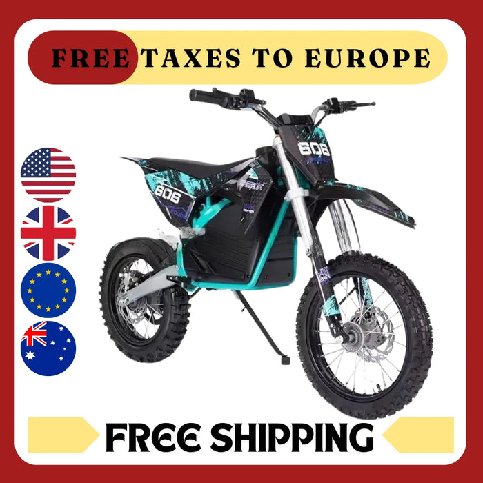 Enagua Mart Two-Wheeled Electric Motorcycle - 60V 1500W/2000W Motocross Motorcycle for Adults