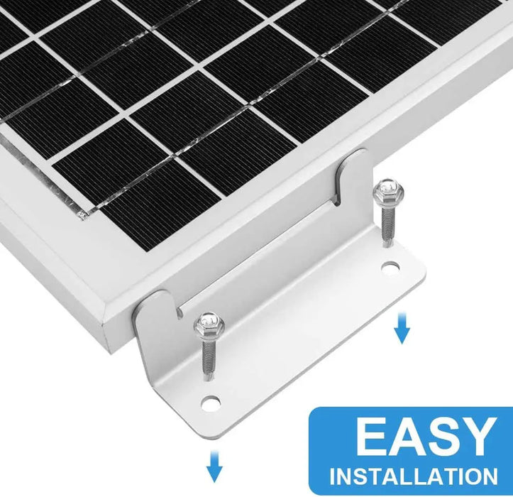 Enagua Mart Solar Panel Z-Type Bracket Mount - Aluminum Alloy Photovoltaic Panel Kits for RV, Yacht, Roof Bracket Set