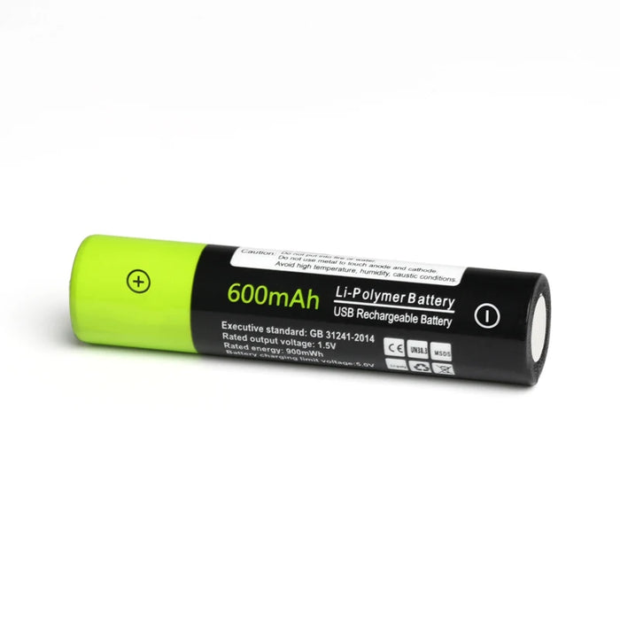 Enagua Mart AAA Rechargeable Battery - 600mAh USB Lithium-Polymer with Micro USB Cable