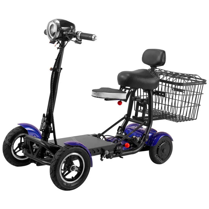 Enagua Mart Electric Mobility Scooter for Elderly - Foldable Four-Wheel Electric Car