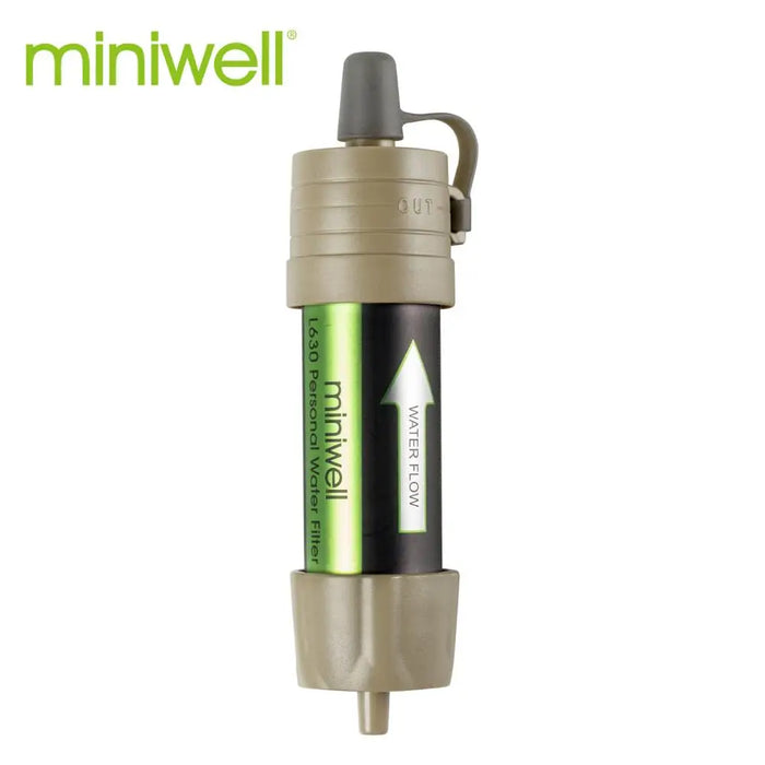 Enagua Mart Miniwell L630 Portable Outdoor Water Filter Kit - Survival Filtration System for Camping, Hiking, and Travel