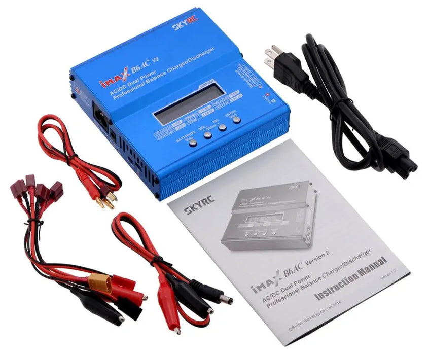 Enagua Mart SkyRC iMax B6AC V2 LiPo Battery Balance Charger - 6A AC/DC Professional Charger and Discharger