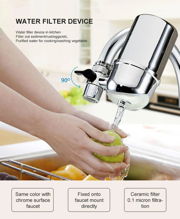 Enagua Mart Alkaline Home Faucet Filter Water Percolator - Remove Water Contaminants for Kitchen Accessories