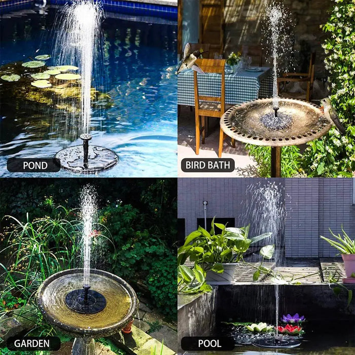 Enagua Mart Solar Floating Water Fountain - Bird Bath Fountain Pump for Garden and Patio