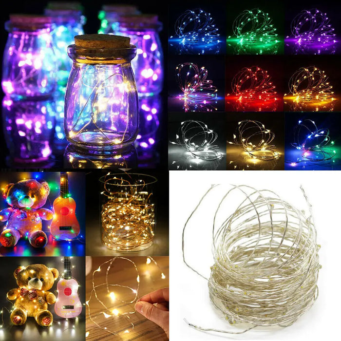 Enagua Mart 20/40 LEDs Copper Wire Fairy Lights - Battery Operated LED String Lights