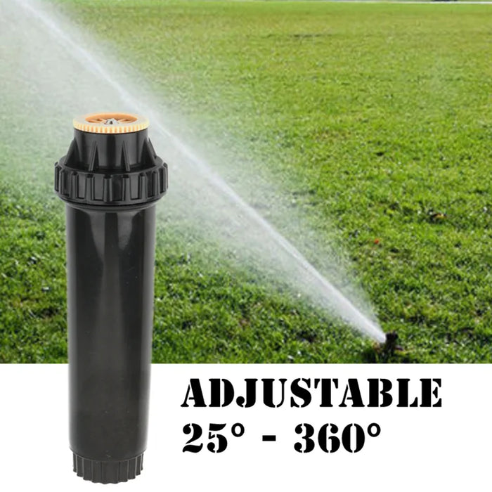 Enagua Mart 10pcs Adjustable 25°-360° Pop-Up Sprinklers - 1/2 Inch Thread for Lawn Irrigation