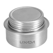 Enagua Mart Lixada Camping Stove - Ultralight Aluminum Alloy Alcohol Stove with Lid for Hiking, Picnics, and Outdoor Cooking - Enagua Mart