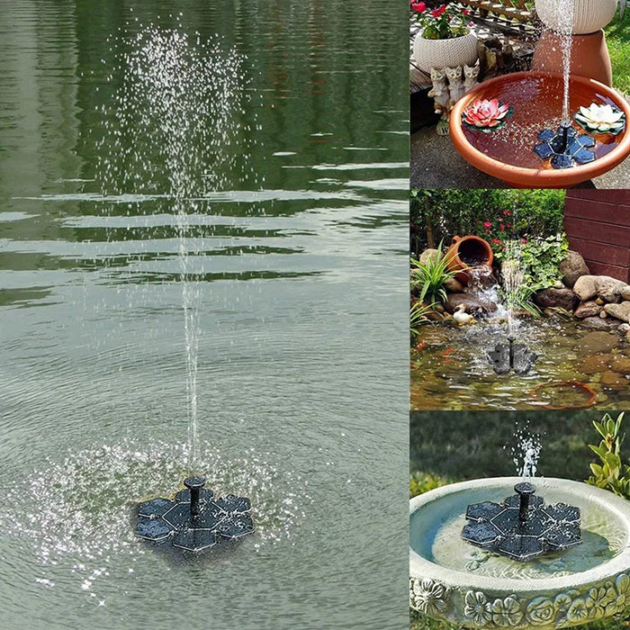 Enagua Mart Solar Fountain Pump Kit - Solar-Powered Bird Bath and Outdoor Watering Submersible Pump