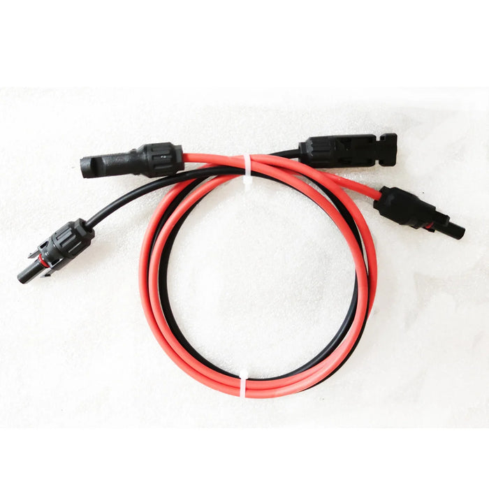 Enagua Mart 4mm2/12AWG Solar Panel System Extension Cable - Black and Red Tinned Copper Wire