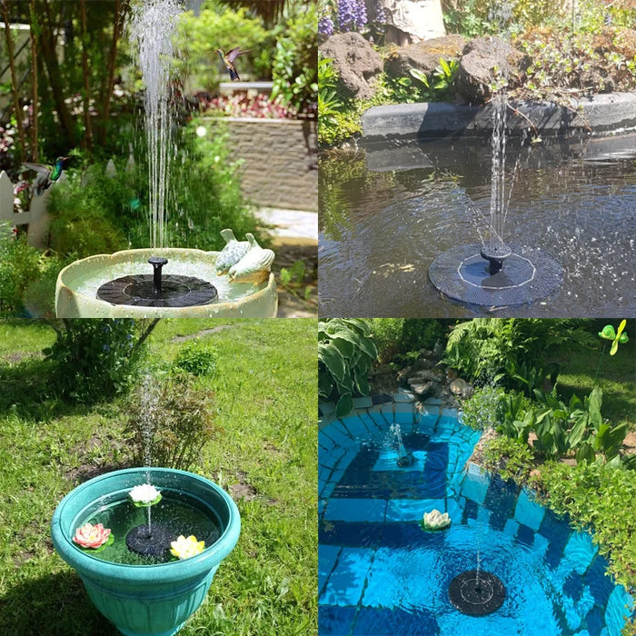 Enagua Mart Mini Solar Water Fountain Pump - Floating Solar-Powered Pump for Garden Pools, Ponds, and Bird Baths