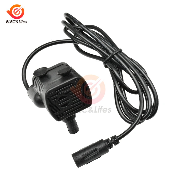 Enagua Mart Ultra Quiet Mini Submersible Water Pump - DC 5V/12V, 3W, 200L/H Flow Rate