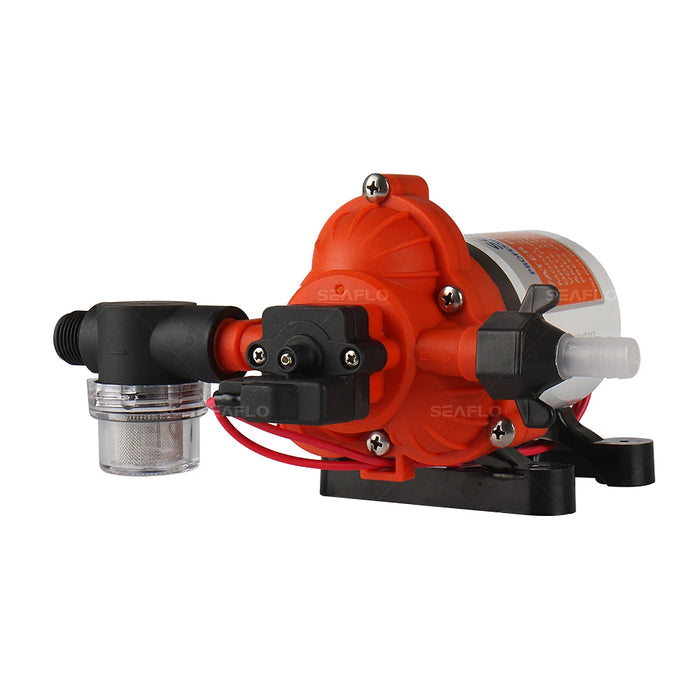 Enagua Mart 3 Chamber Water Pump - 12V, 45 PSI, 3.0 GPM Self-Priming Marine Diaphragm Pump