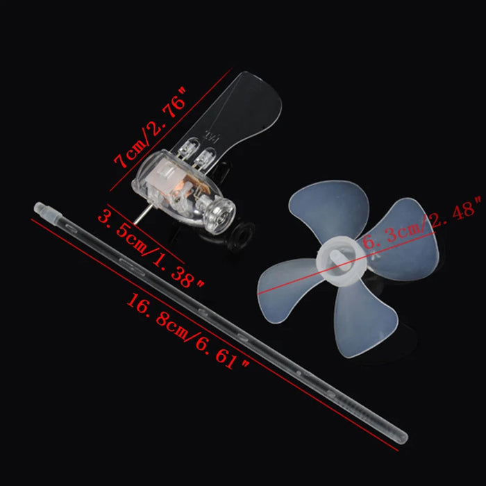 Enagua Mart Smallest Mini Wind Turbine Generator - LED Teaching Tool and Science Model