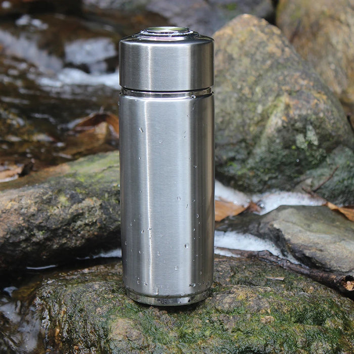 Enagua Mart pH 9.5 Mineral Energy Nano Flask - Hydrogen Alkaline Water Bottle with Portable Ionizer