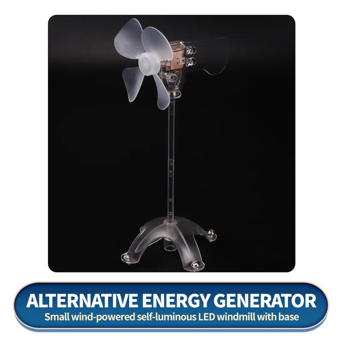 Enagua Mart Mini Wind Turbine Model - LED Teaching Tool and Decorative Alternative Energy Generator