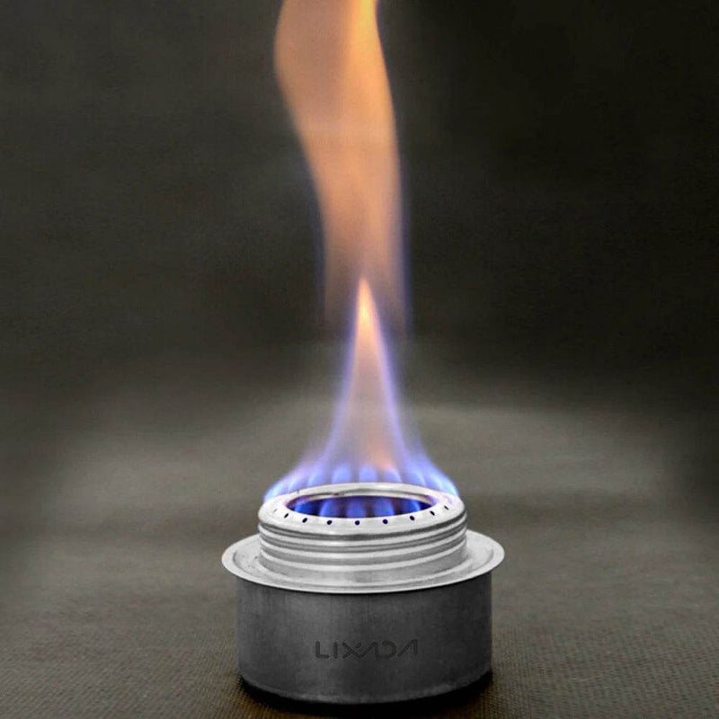 Enagua Mart Lixada Camping Stove - Ultralight Aluminum Alloy Alcohol Stove with Lid for Hiking, Picnics, and Outdoor Cooking - Enagua Mart