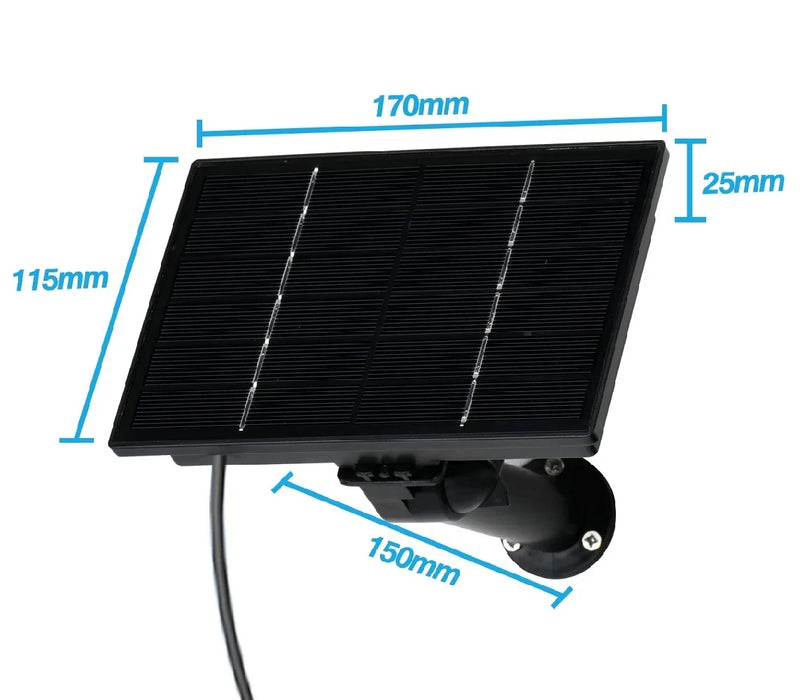 Enagua Mart Outdoor Solar Panel - Built-in 6000mAh Battery for Trail Camera and Phone