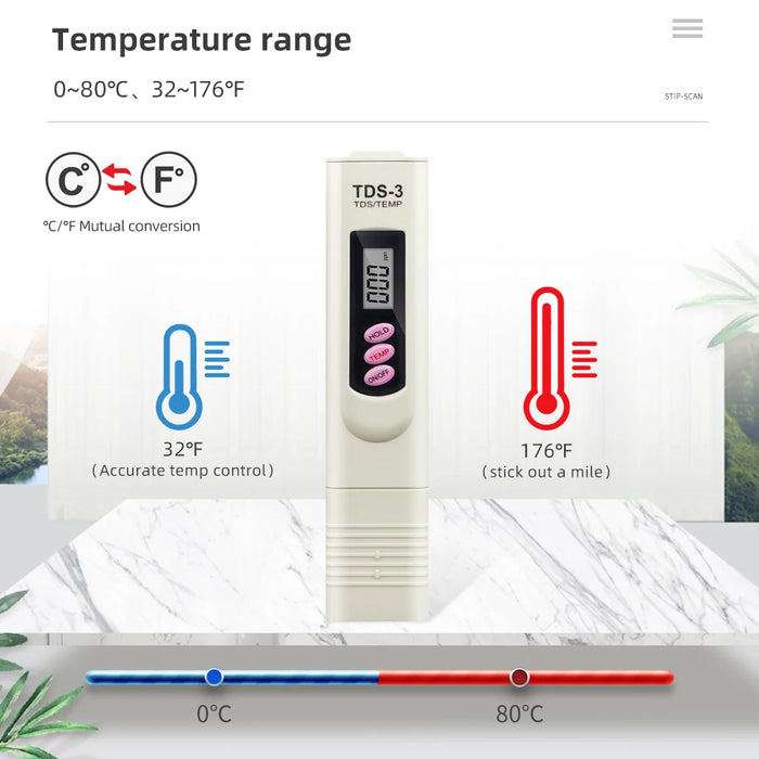 Enagua Mart Portable Pen Digital Water Meter Filter - TDS Water Quality Purity Tester