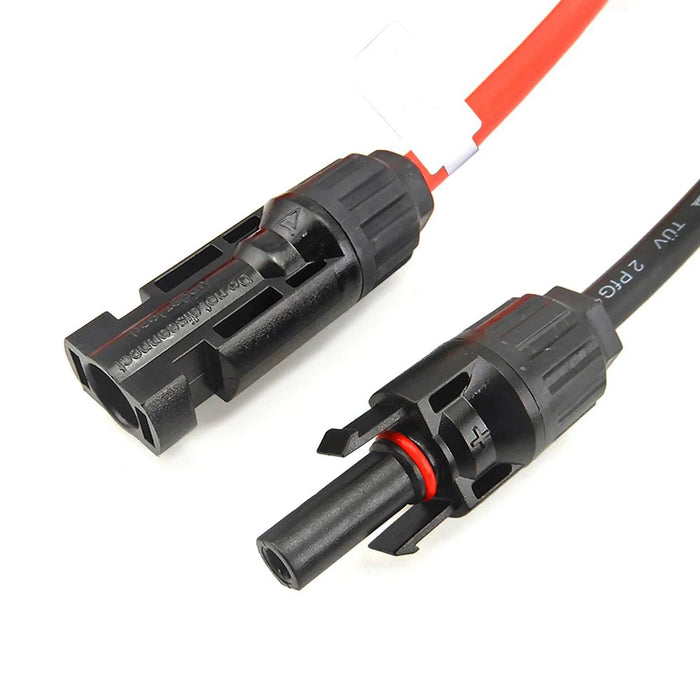 Enagua Mart 4mm2/12AWG Solar Panel System Extension Cable - Black and Red Tinned Copper Wire