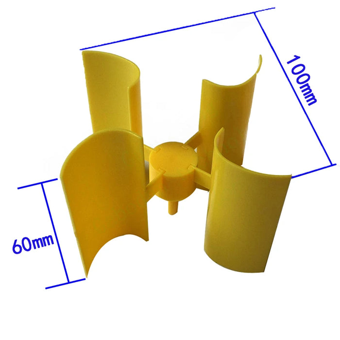 Enagua Mart Mini Vertical Wind Turbine Blade Set - Micro Generator Blades for Small-Scale Wind Energy Projects