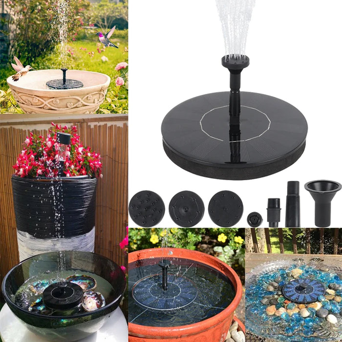 Enagua Mart Mini Solar Water Fountain Pump - Floating Solar-Powered Pump for Garden Pools, Ponds, and Bird Baths