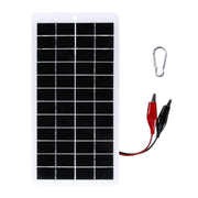 Enagua Mart 10W Waterproof Solar Panel - 5V/12V Outdoor DIY Polysilicon Solar Charger for Battery Charging - Enagua Mart