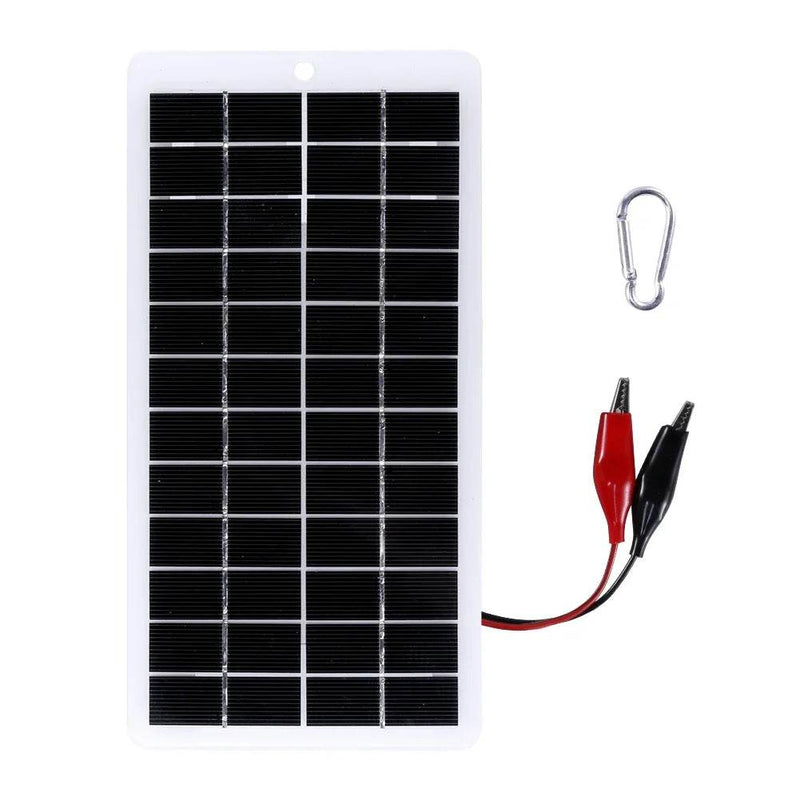 Enagua Mart 10W Waterproof Solar Panel - 5V/12V Outdoor DIY Polysilicon Solar Charger for Battery Charging - Enagua Mart