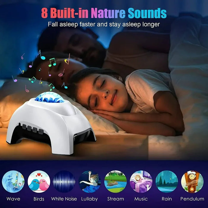 Enagua Mart Aurora Galaxy Projector Night Light - LED Star Nebula Projector with Remote Control & Bluetooth Speaker