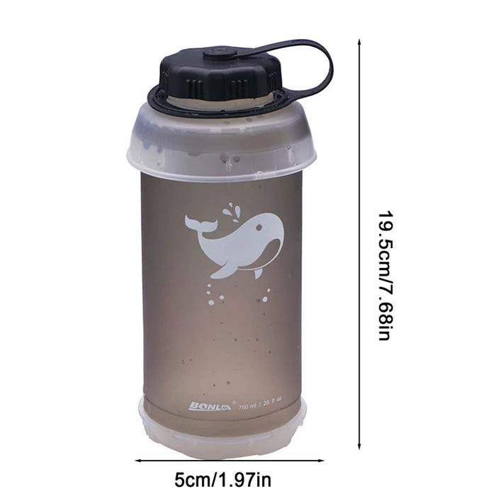 Enagua Mart 750ml Collapsible Water Bottle - High-Temperature Folding Bottle for Travel and Hiking