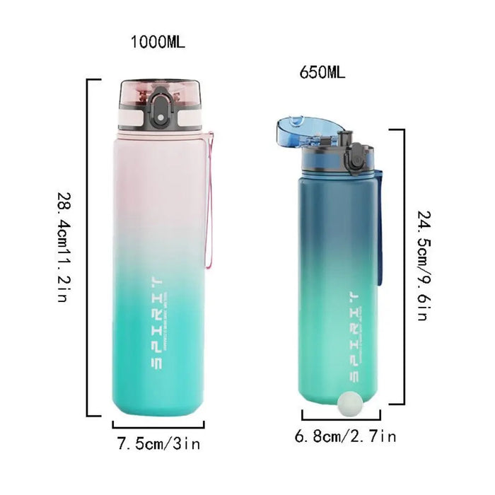 Enagua Mart 650-1000ML Sports Water Bottle - Portable BPA-Free Leakproof Travel Kettle with Large Capacity