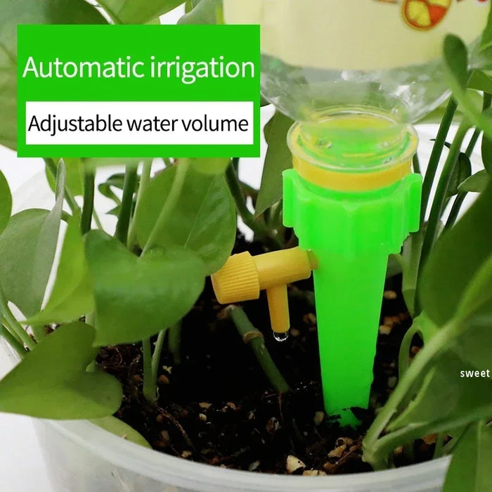 Enagua Mart Self-Watering Kits - Automatic Drip Irrigation System, Adjustable Control Watering Spike for Greenhouse and Plants