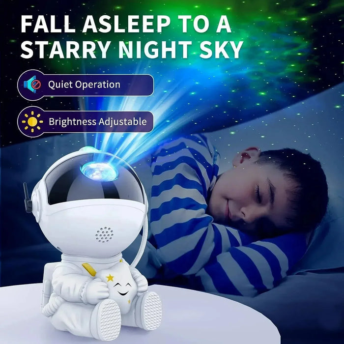 Enagua Mart Galaxy Star Projector Night Light - Astronaut Space Projector for Kids’ Room Decor