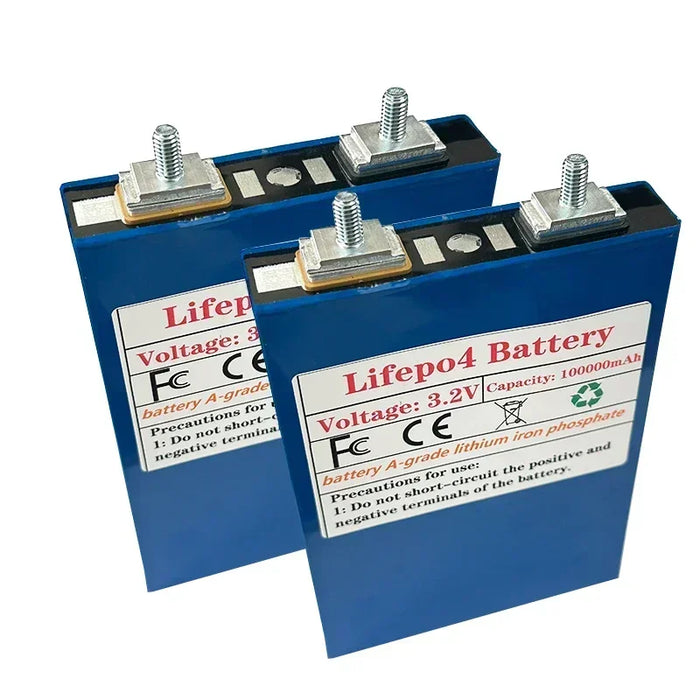 Enagua Mart 3.2V 100Ah LiFePO4 Battery Pack - DIY Lithium Battery for 12V-48V Solar Systems