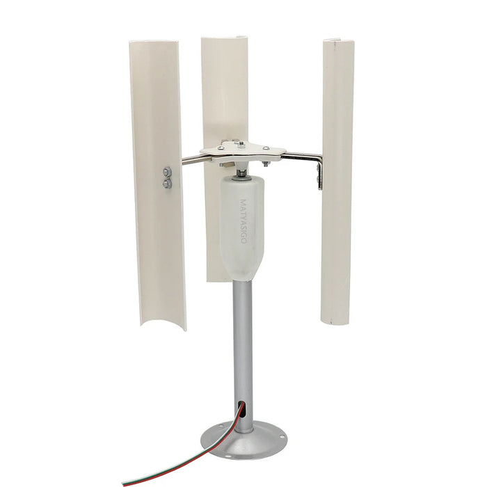 Enagua Mart Vertical Axis Wind Turbine Model - DIY Three-Phase Magnet Generator Windmill for Night Light Making