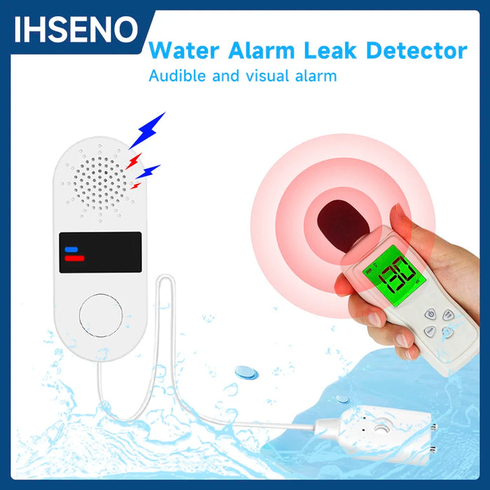 Enagua Mart 130dB Water Leak Sensor – Non-Smart Alarm With Sound & Light