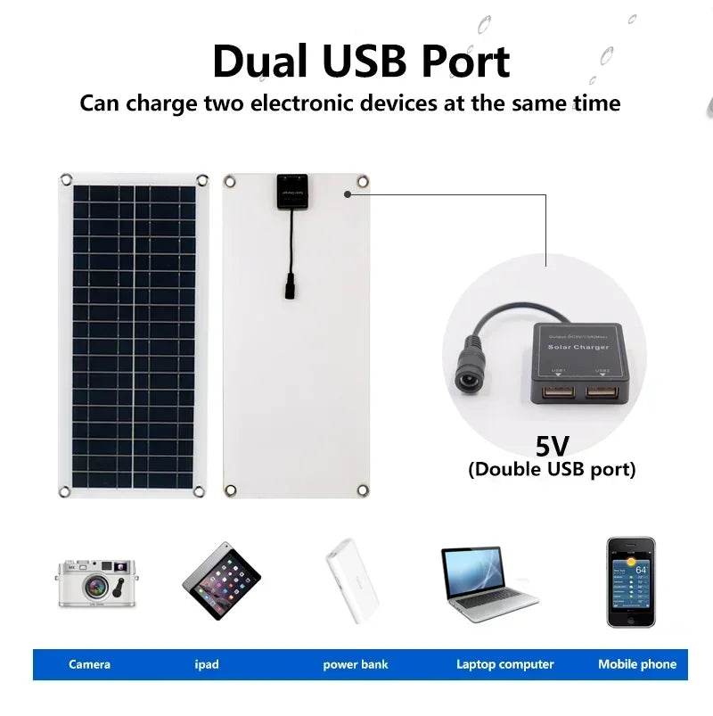 Enagua Mart 1000W Solar Panel Kit - 12V Solar Cell with 10A/100A Controller for Phones, RVs, Cars, Caravans, Home, and Camping - Enagua Mart