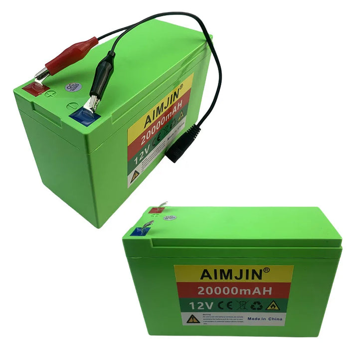 Enagua Mart 12V 18650 Battery Pack - 3S6P Lithium Rechargeable Battery for Outdoor and Solar Storage