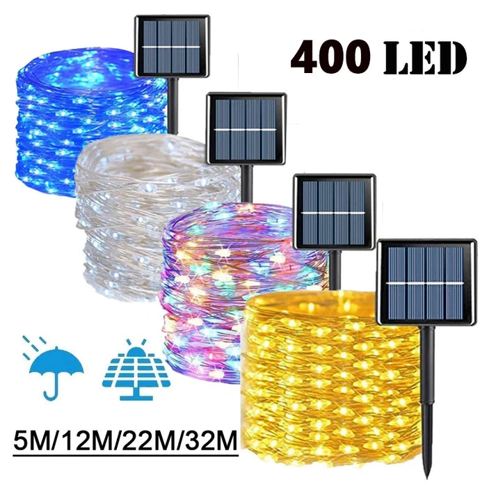 Enagua Mart Solar String Light - Outdoor Garden Fairy Twinkle LED Waterproof Lamp for Christmas Party