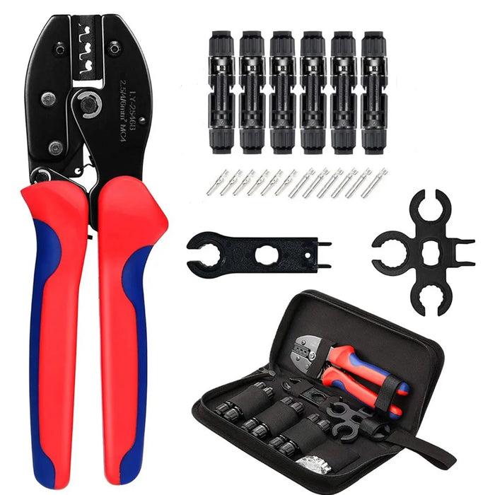 Enagua Mart Solar Crimping Tool Kit - 2.5/6.0mm AWG26-10 PV Cable Connectors