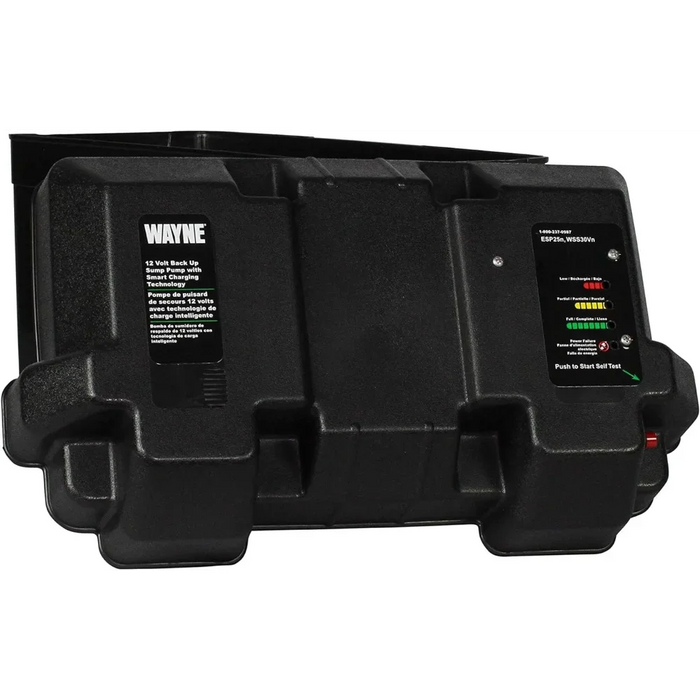 Enagua Mart Wayne 1/2HP Basement Sump Pump System - Vertical Float Switch and 12V Battery Backup Ready