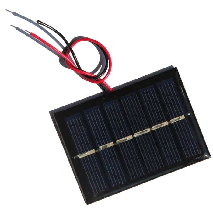 Enagua Mart 0.3W 3V Solar Panel - DIY Solar Battery Charger with Cable for Emergency Use