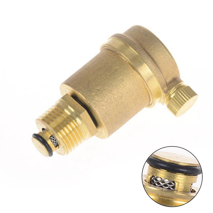 Enagua Mart Brass Solar Water Heater Air Vent Valve - Automatic Pressure Release for Hot and Cold Water Systems