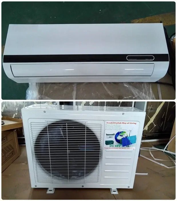 Enagua Mart High Quality 0 Electricity Household Solar Air Conditioner - 0.75 HP Hybrid DC Split Off-Grid Air Conditioner