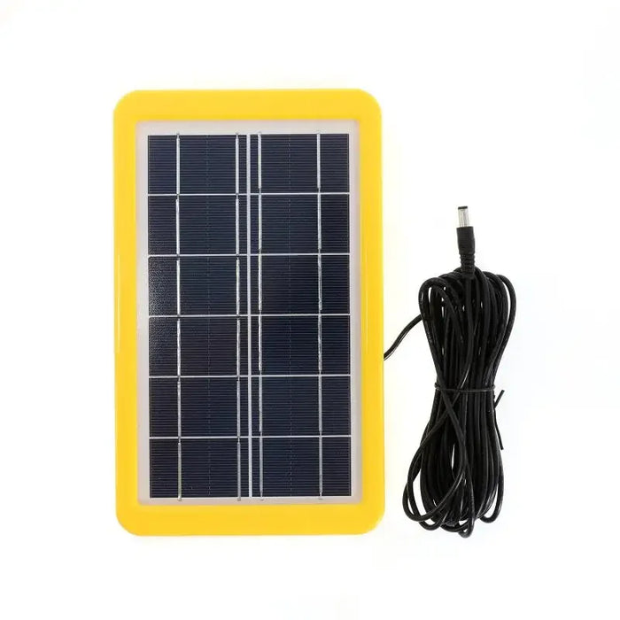 Enagua Mart Portable Solar Emergency Light Kit - 4-Head Solar Generator with 2 LED Bulbs